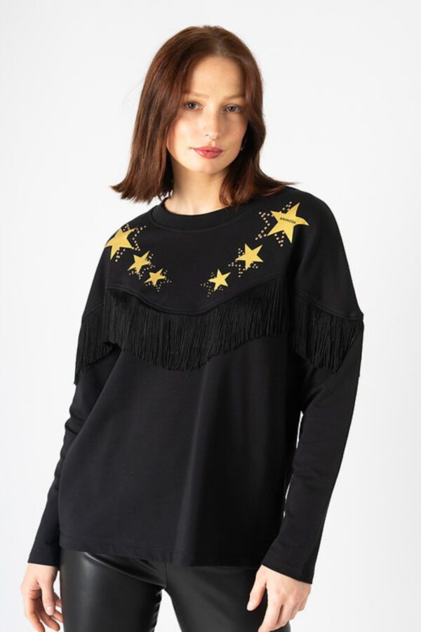 Sudadera “Flecos Estrellas”