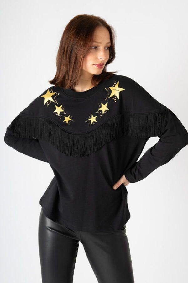 Sudadera “Flecos Estrellas”
