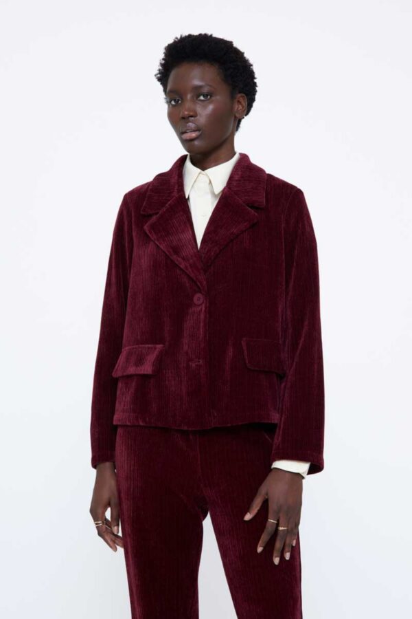 Chaqueta Borgoña